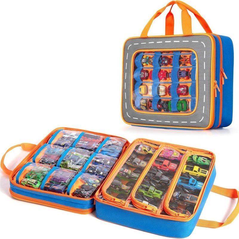 Hot Wheels Car Monster Trucks - MACH- Truck Storage Case With 66