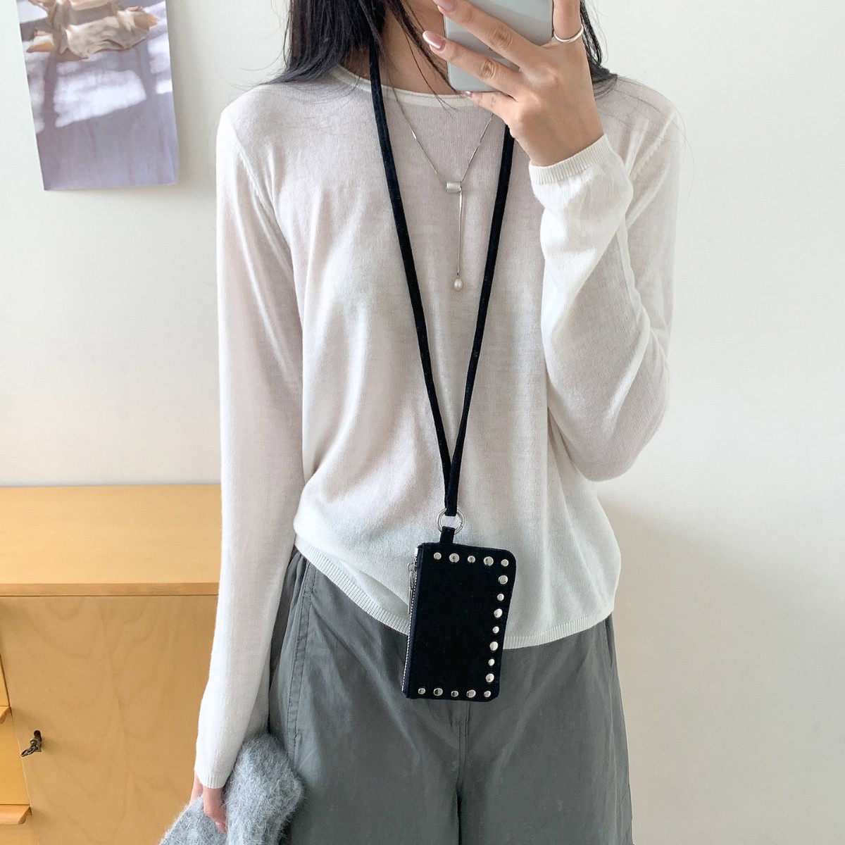 NEW Studded Shoulder Bag Mini  - Card Top Loader recension och pris