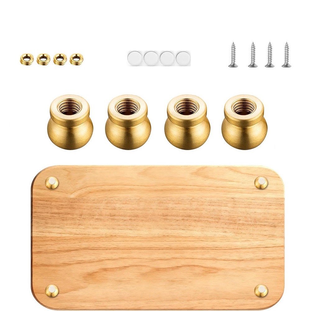 Brass Board Feet Set of 4 for  - Display Risers Set recension och pris