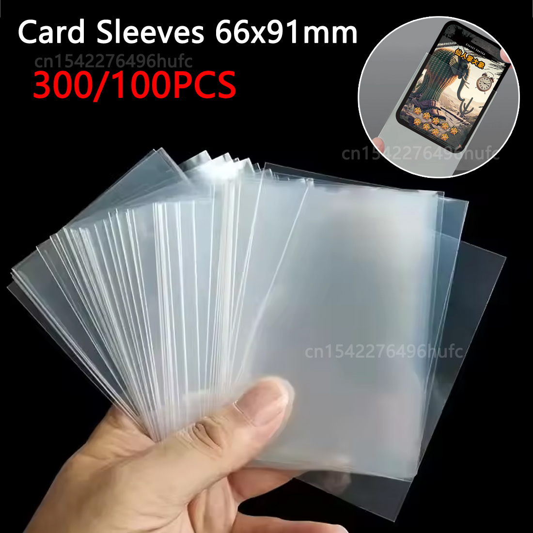 300/100Pcs 66*91mm Card Sleeve - Pokemon Binder Card recension och pris
