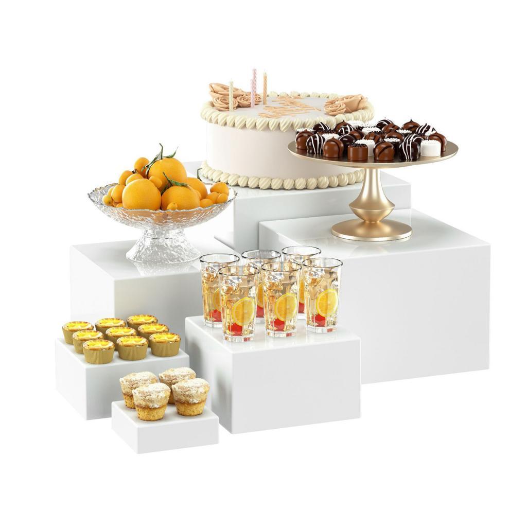 Acrylic Buffet Riser Set Multi - Display Risers Set recension och pris