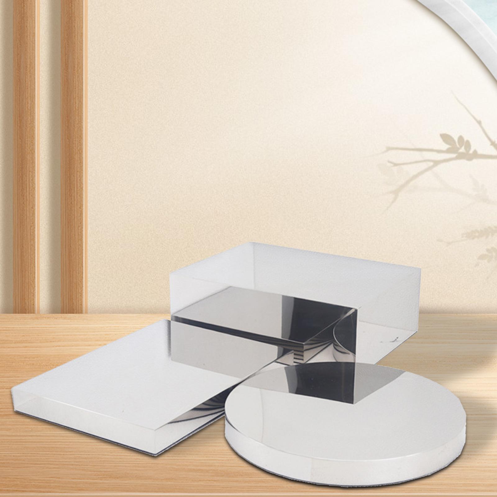 3Pcs Display Risers Stand Silv - Display Risers Set recension och pris
