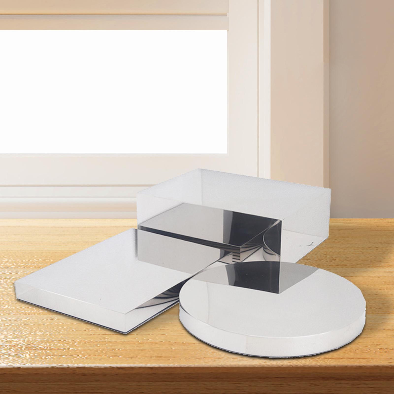 3Pcs Display Risers Stand Silv - Display Risers Set recension och pris