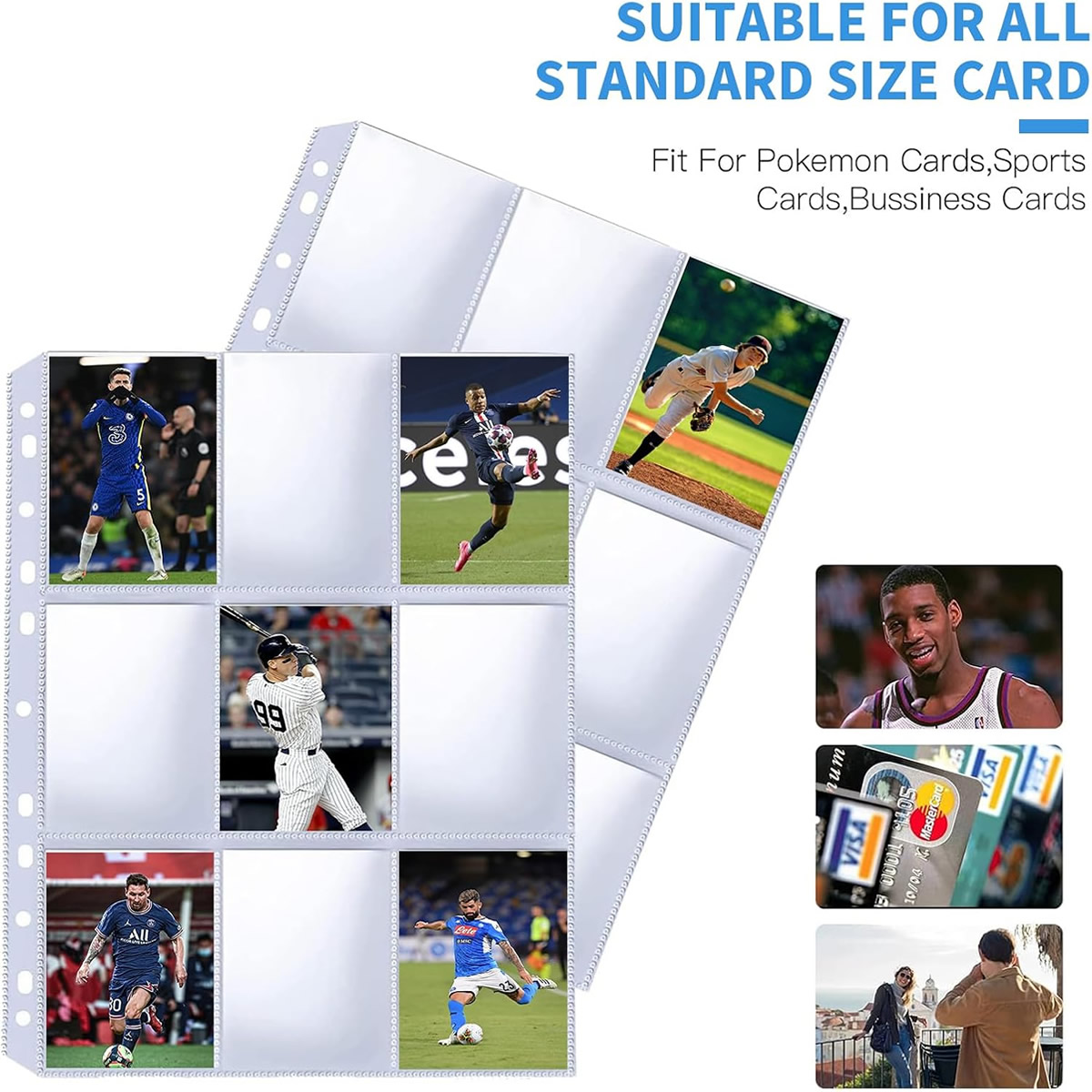 50 Pack 9 Pocket Card Sleeves  - Pokemon Binder Card recension och pris