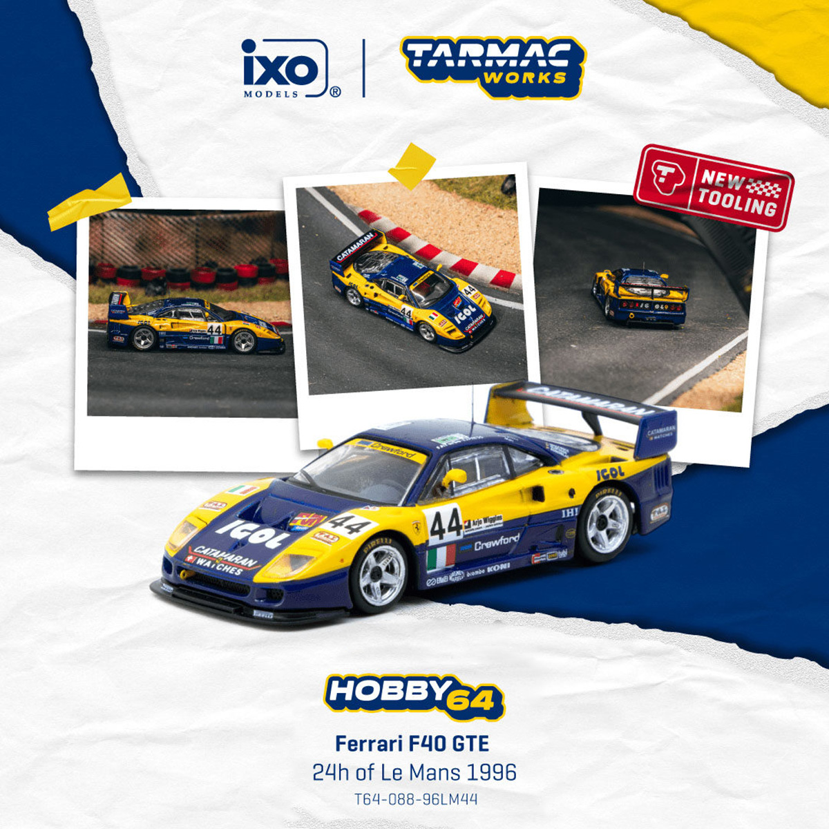 In Stock TW 1:64 Ferrari F40 G - Die Cast Car 1 64 recension och pris