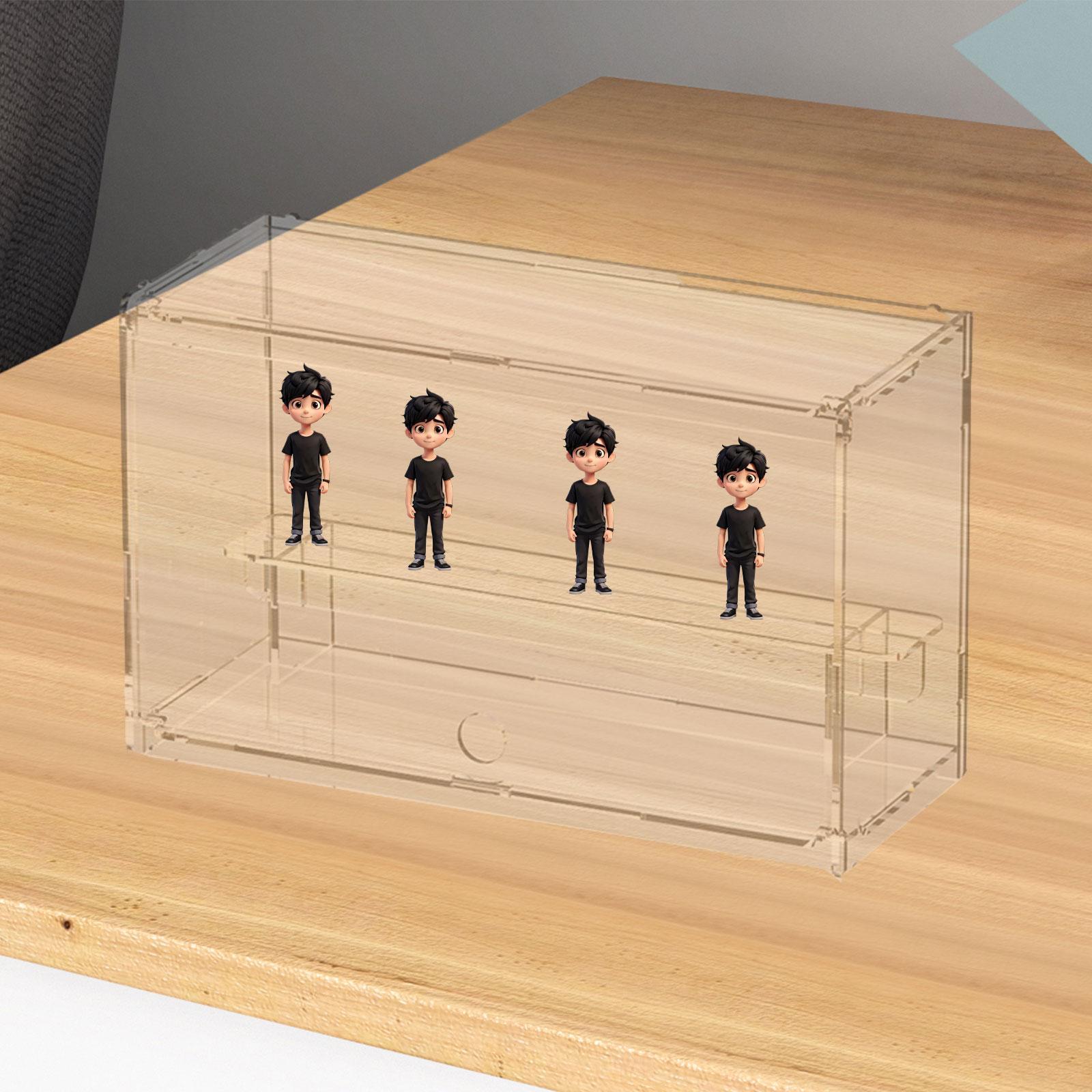 Clear Display Case Model Displ - Action Figure Stand recension och pris
